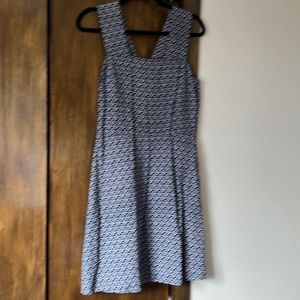 Gap Blue and white cotton print dress